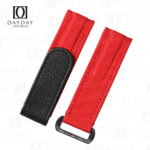 Personalized Red nylon Curved end watch band replacement fit for Rolex DIW Daytona aftermarket