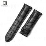 Personalized bespoke black High end crocodile leather watch straps replacement for Parmigiani Fleurier watches