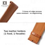 Personalized bespoke brown High end crocodile leather watch straps replacement for Parmigiani Fleurier watches (2)