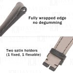Personalized black comfortable Satin Blancpain watch strap replacement at low price