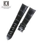 Personalized black genuine alligator leather Girard Perregaux watch strap Curved end strap for GP 1966 watches (2)