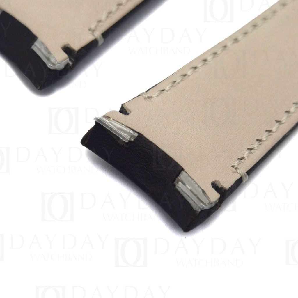 Personalized black real calfskin leather Breguet strap replacement for Breguet Type XX, XXI, 20 Vintage