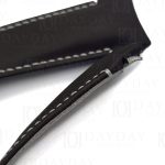 Personalized black real calfskin leather Breguet strap replacement for Breguet Type XX, XXI, 20 Vintage (2)