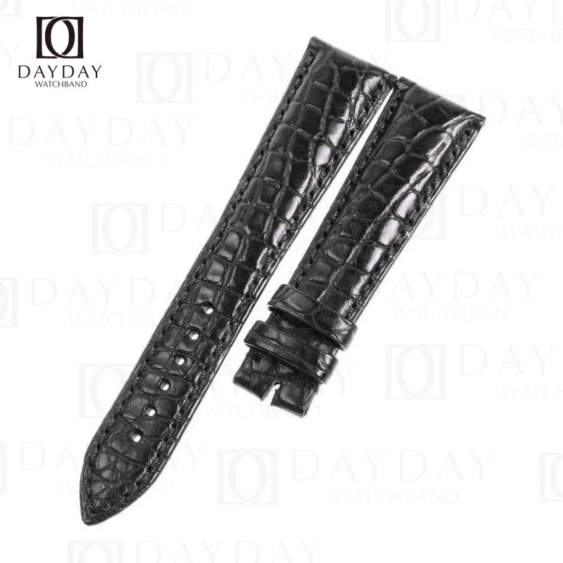 Personalized black real crocodile leather Breguet strap replacement for Breguet Tradition 7097 7597