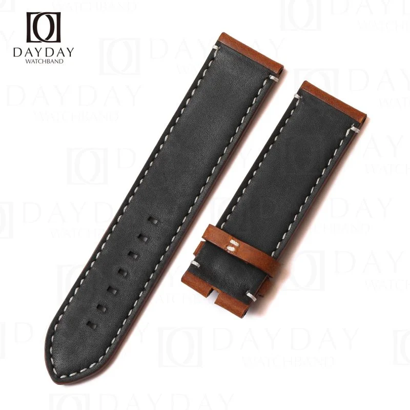 Personalized brown bespoke Suede leather Tudor Heritage Black Bay Bronze 58 36 41 watch strap and belt 23mm aftermarket