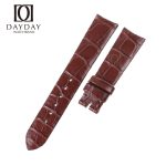 Personalized brown genuine alligator leather Girard Perregaux watch strap Curved end strap for GP 1966 watches