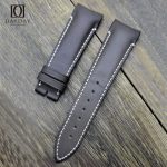 Personalized Dark brown real calfskin leather Breguet strap replacement for Breguet Type XX, XXI, 20 Vintage