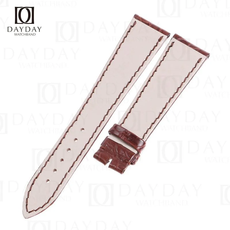 Personalized brown real crocodile leather Breguet strap replacement for Breguet Tradition 7097 7597