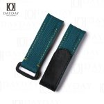 Personalized green nylon Curved end watch band replacement fit for Rolex DIW Daytona aftermarket