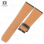Personalized handcrafted black best American alligator leather Baume and Mercier watch bands replacement