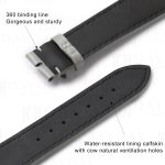 Personalized handmade grey Top quality crocodile leather Zenith EL Primero watch bands and strap replacement for sale