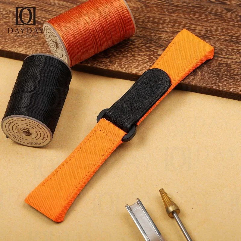 Personalized handmade high quality canvas velcro watch straps replacement for Franck Muller FM Vanguard V45 V41 V32 for sale at low price