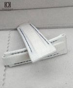 Personalized white durable canvas fabric watch straps replacement for Rolex Submariner Daydaywatchband (2)