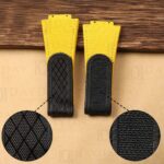 Replacement Pink handmade velcro rubber with canvas pattern Hublot Big Bang watch band for sale strap (3)