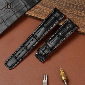 Shop online Bespoke free customization alligator leather Baume & Mercier 22mm strap