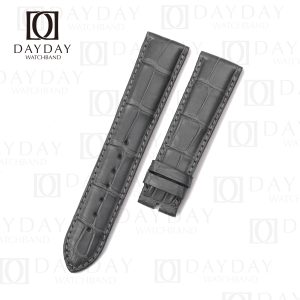 Top quality croco Gray leather custom handmade watch straps for Vacheron Constantin Traditionnelle PATRIMONY