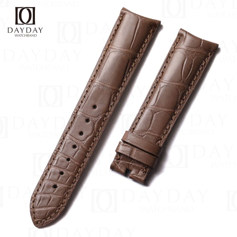 Top quality croco leather custom handmade watch straps for Vacheron Constantin Traditionnelle PATRIMONY