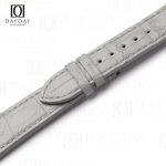 Zenith gray leather alligator watch straps replacement 21-18mm