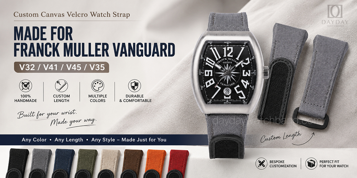 bespoke-handmade-hook-and-loop-bands-for-Franck-Muller-Vanguard-V32-V41-V45-V35.