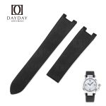 Buy handmade black Satin leather watch strap replacement for Cartier Pasha all size for sale