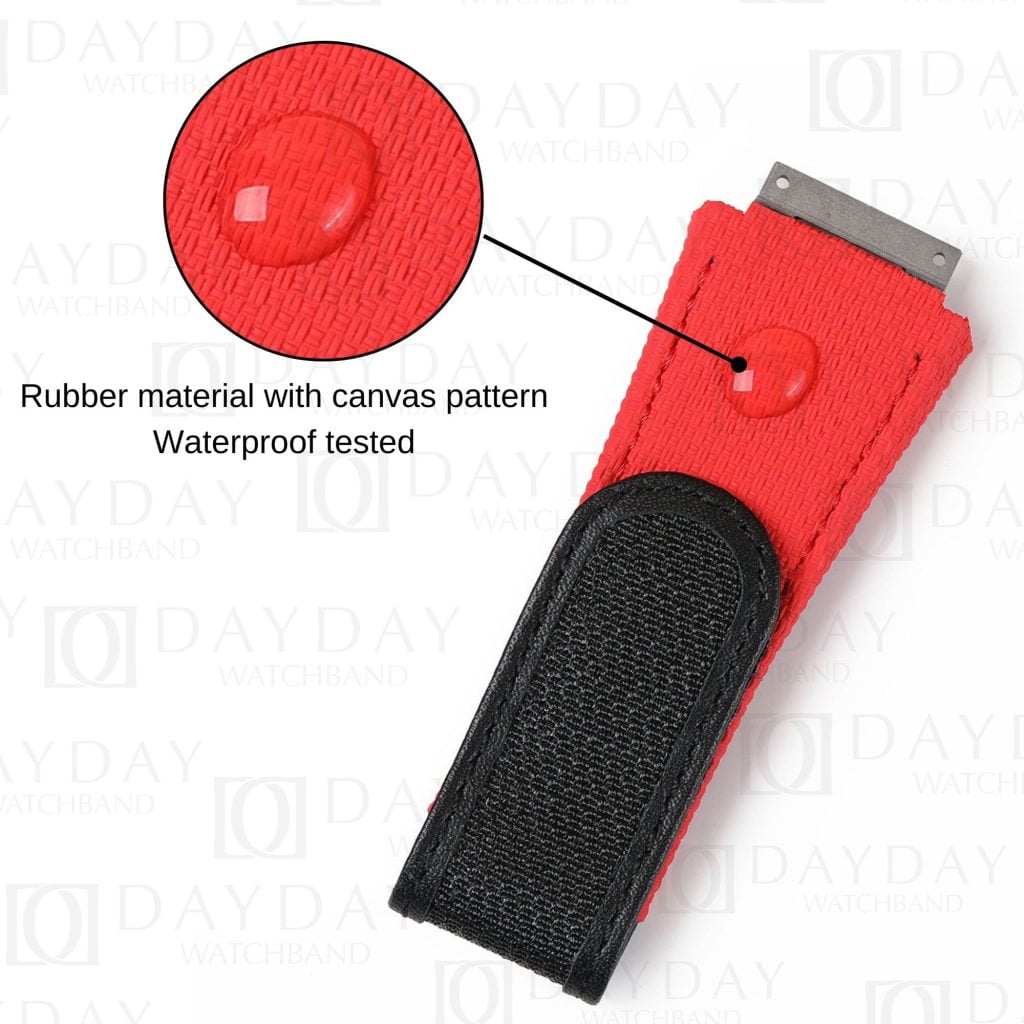 Buy handmade waterproof red rubber velcro watch strap for Richard Mille 035 030 055 011 016 059 067 067-02 027 07 (3)