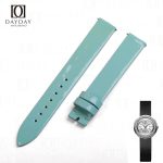 Buy tiffany blue custom handmade patent leather watch strap replacement 14mm for Piaget Possession