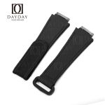Custom handmade waterproof black rubber velcro watch band for Richard Mille 035 030 055 011 016 059 067 067-02 027 07 for sale