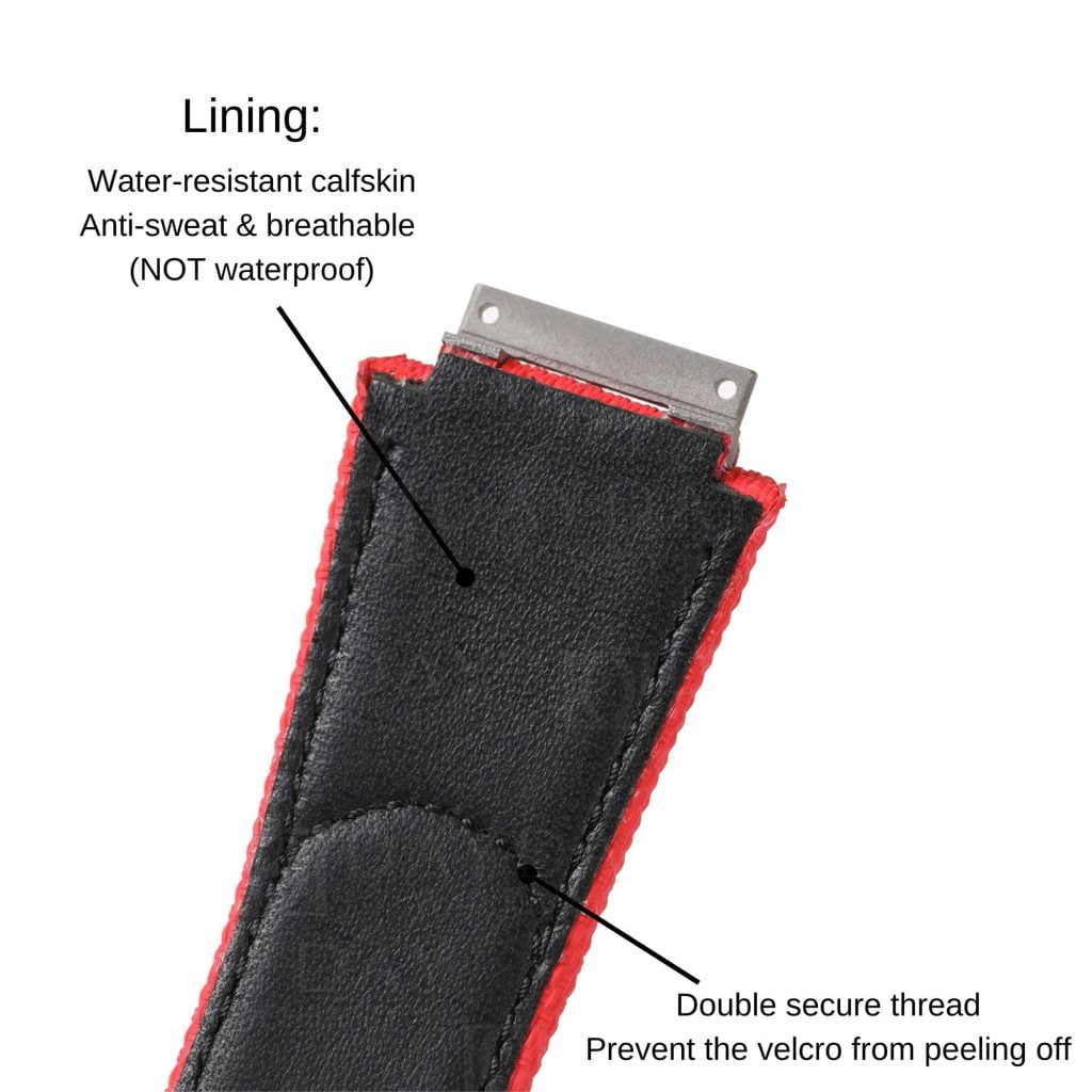 Custom handmade waterproof red rubber velcro watch band for Richard Mille 035 030 055 011 016 059 067 067-02 027 07 (4)