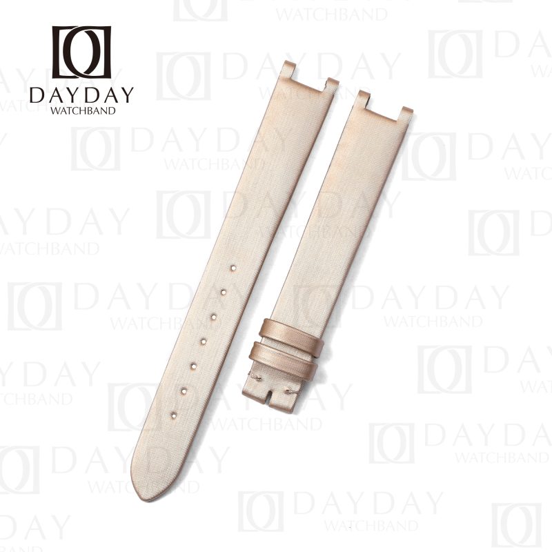 Custom satin leather cartier Pasha straps off-white for sale (1)