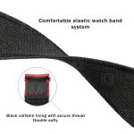 Custom bespoke black red elastic watch band replacement for Rolex DIW Carbon Daytona cost for sale (2)
