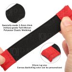 Custom bespoke black red elastic watch band replacement for Rolex DIW Carbon Daytona cost for sale (3)