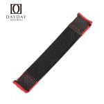 Custom handmade black red elastic watch strap replacement for Rolex DIW Carbon Daytona cost for sale (3)