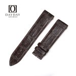 Personalized bespoke Brown alligator leather watch band replacement for jaeger lecoultre reverso casa fagliano men's watch