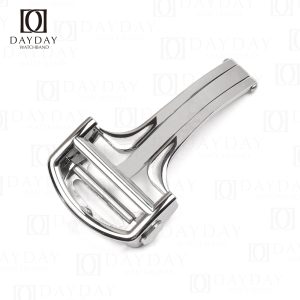 New Stainless Steel deployment buckle with push button for Cartier watches