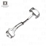 Sliver stainless steel cartier deployment clasp buckle for Cartier Santos leather watch strap