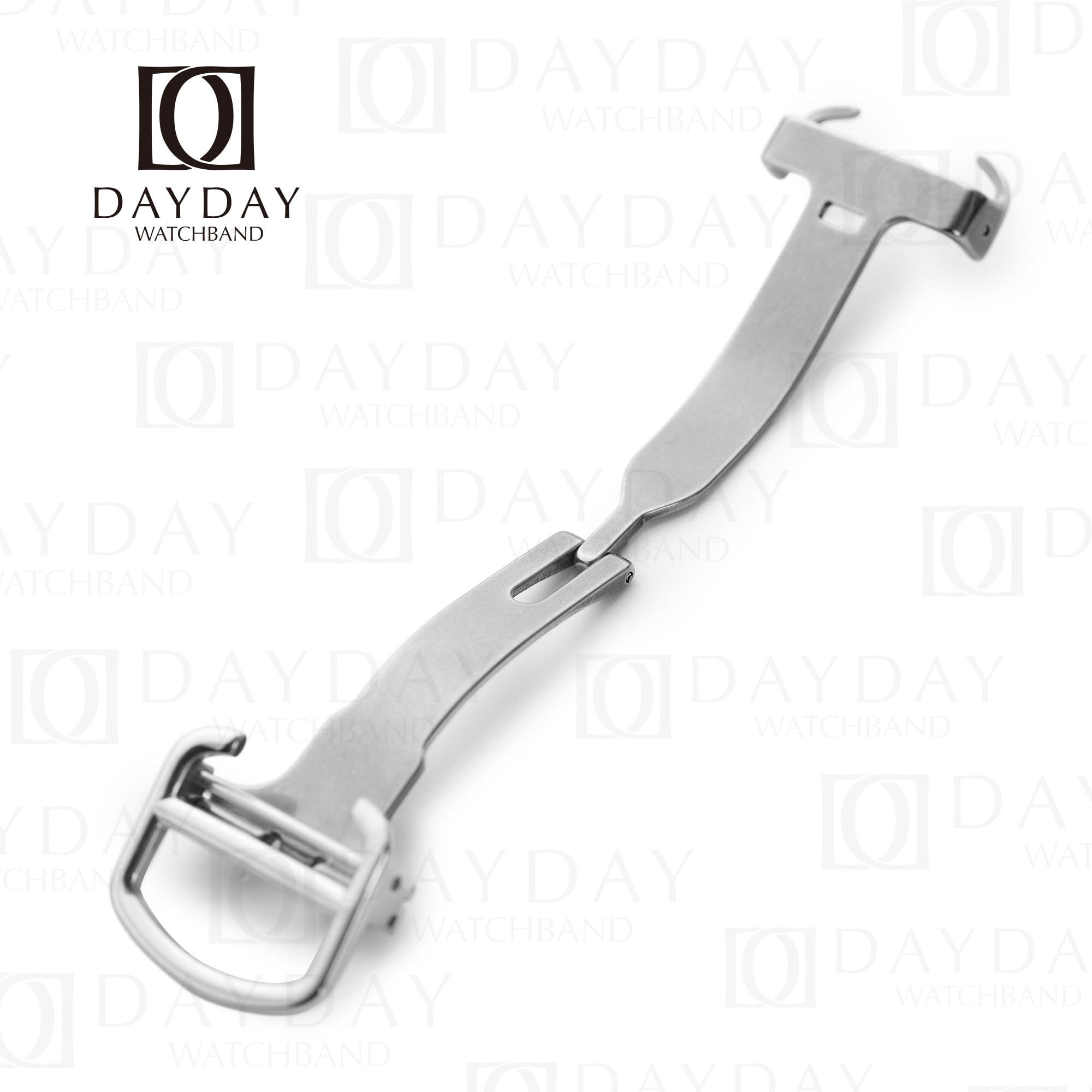 Stainless steel Double folded deployant buckle for Cartier