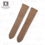 Custom Brown Epsom leather qucikswitch watch band replacement for Cartier Santos Large Medium watches