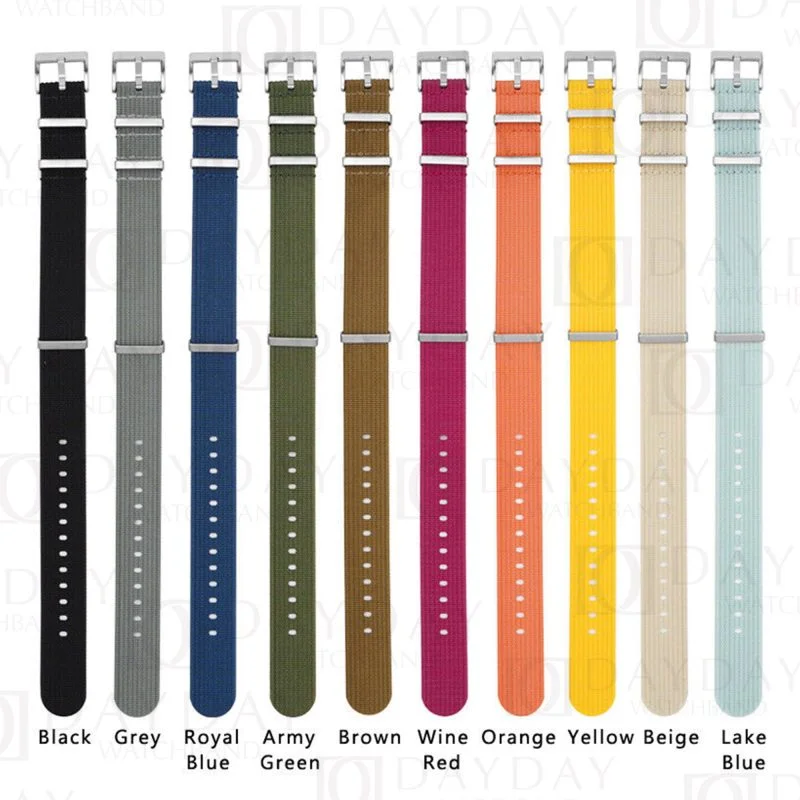 Multi-color Nylon fabric watch strap replacement for Omega x Swatch moonswatch 20mm for sale