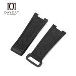 Shop bespoke custom PP Black Nylon canvas velcro watch straps patek philippe nautilus 5711 5712