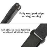 Shop bespoke custom patek philippe nautilus 5711 5712 Black orange Nylon canvas velcro watch straps for sale (2)