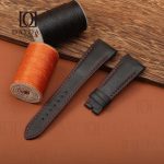 Black handmade real smooth calf leather Tudor Fastrider Ducati watch strap replacement for sale (2)