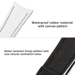Buy handmade white custom curved end rubber watch strap replacement for Rolex Omega IWC and more 20mm watches for sale