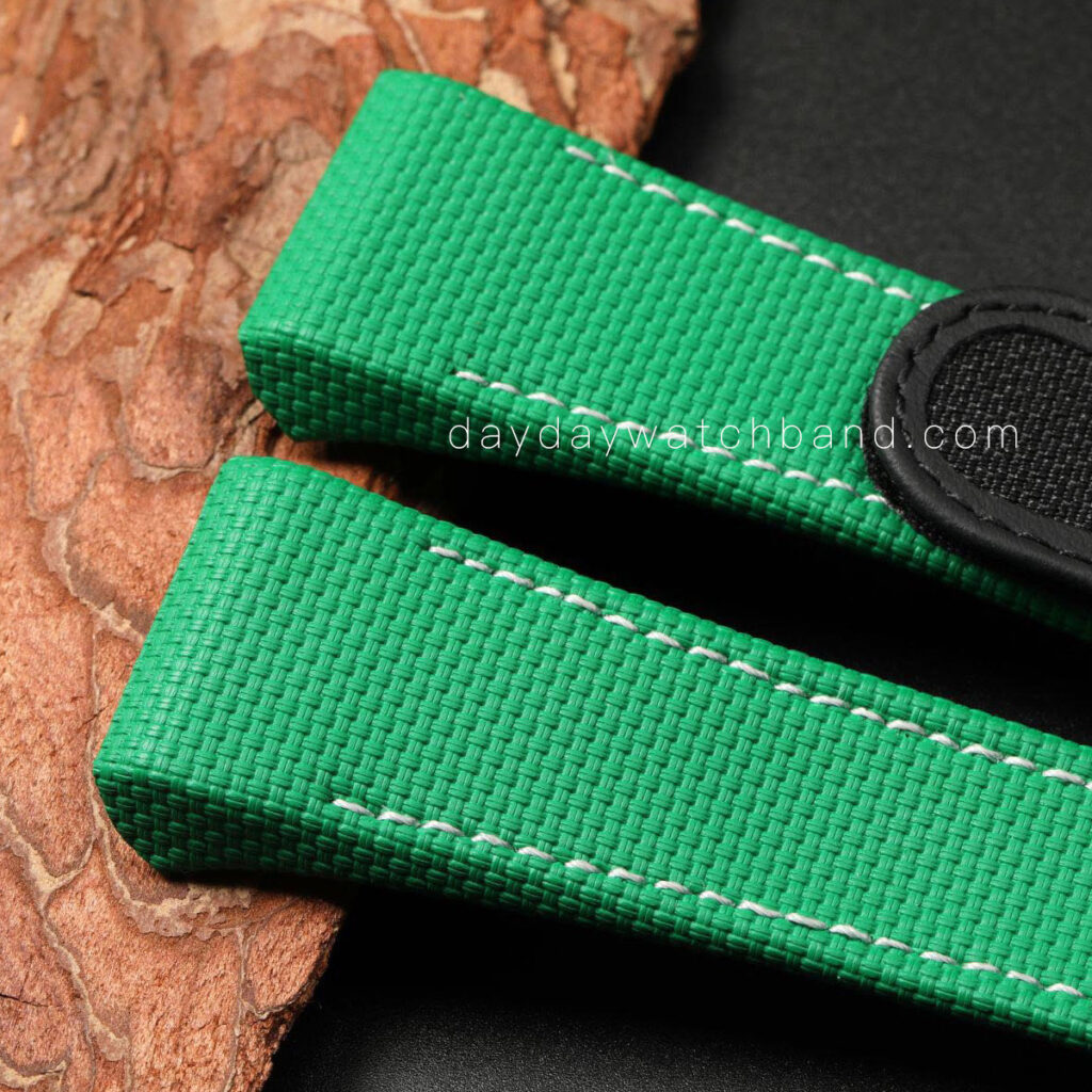 Custom velcro Franck Muller watch band with water resistant durable rubber material