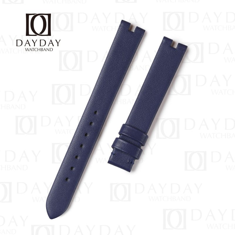 Daydaywatchband Blue leather custom bespoke watch bands replacment for Bvlgari B.Zero1 womens for sale aftermarket