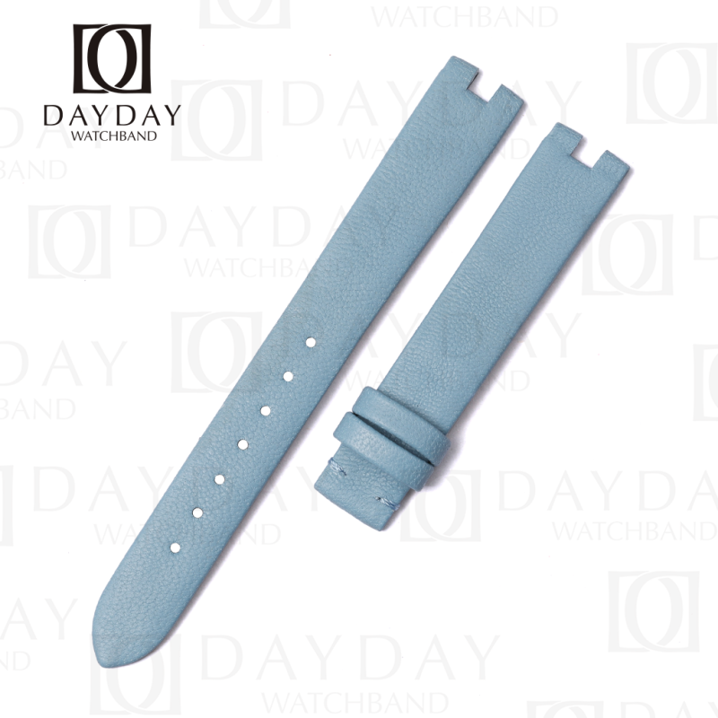 Daydaywatchband Ice blue leather custom bespoke watch bands replacment for Bvlgari B.Zero1 womens for sale aftermarket