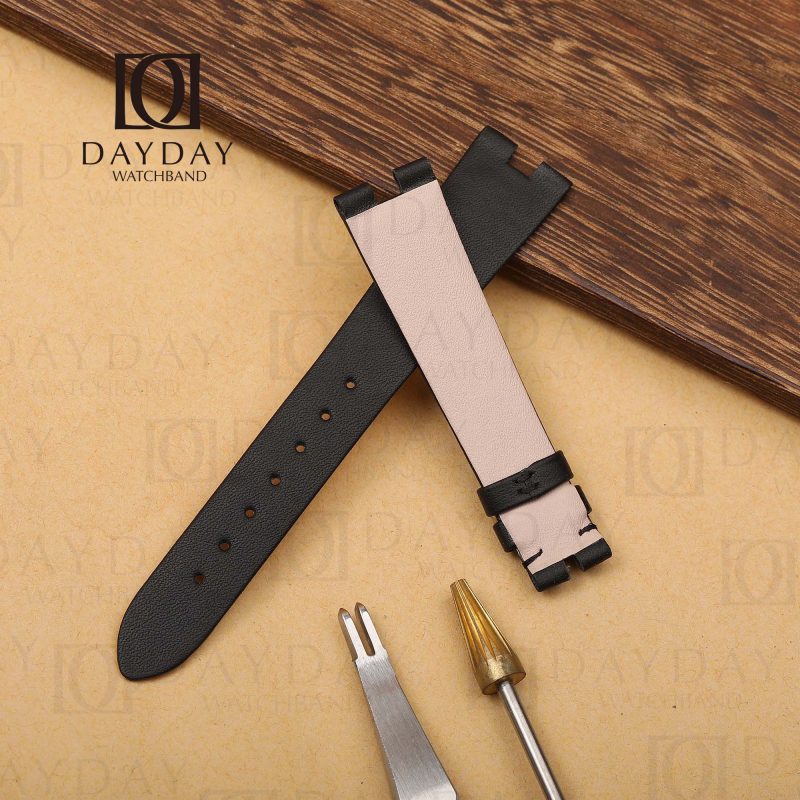Daydaywatchband black custom handmade watch strap replacment for Bvlgari B.Zero1 womens for sale aftermarket (4)