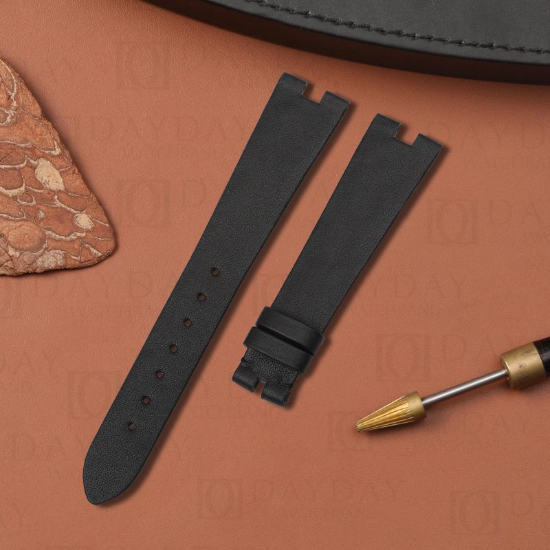 Daydaywatchband black leather Straps custom bespoke watch bands replacment for Bvlgari B.Zero1 womens for sale aftermarket
