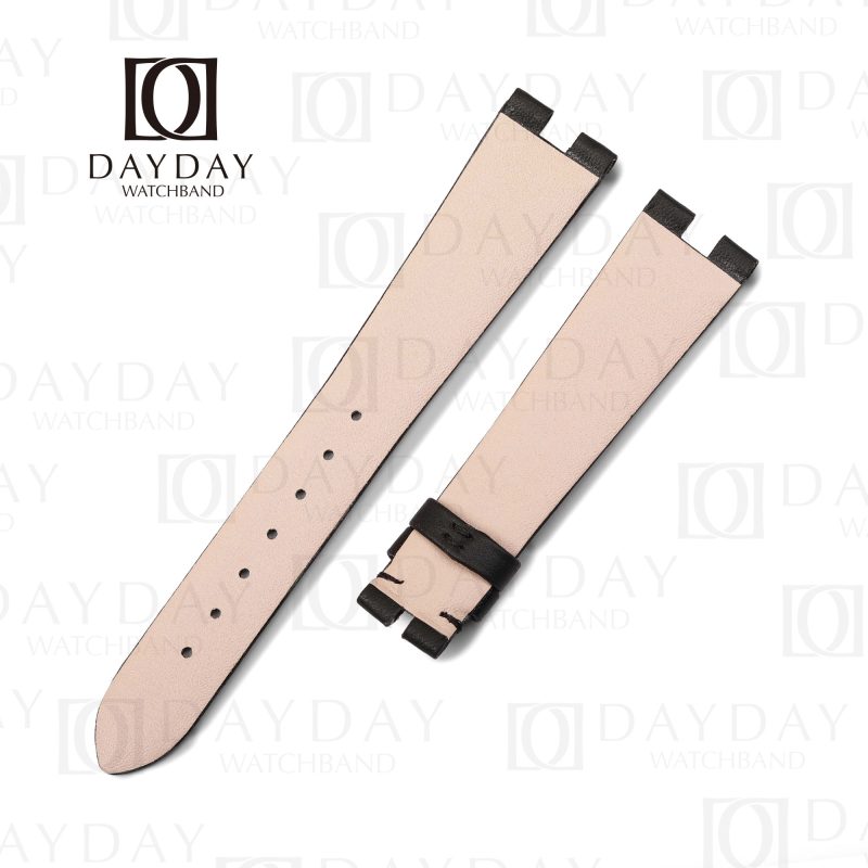 Daydaywatchband black leather custom bespoke watch bands replacment for Bvlgari B.Zero1 womens for sale aftermarket (5)
