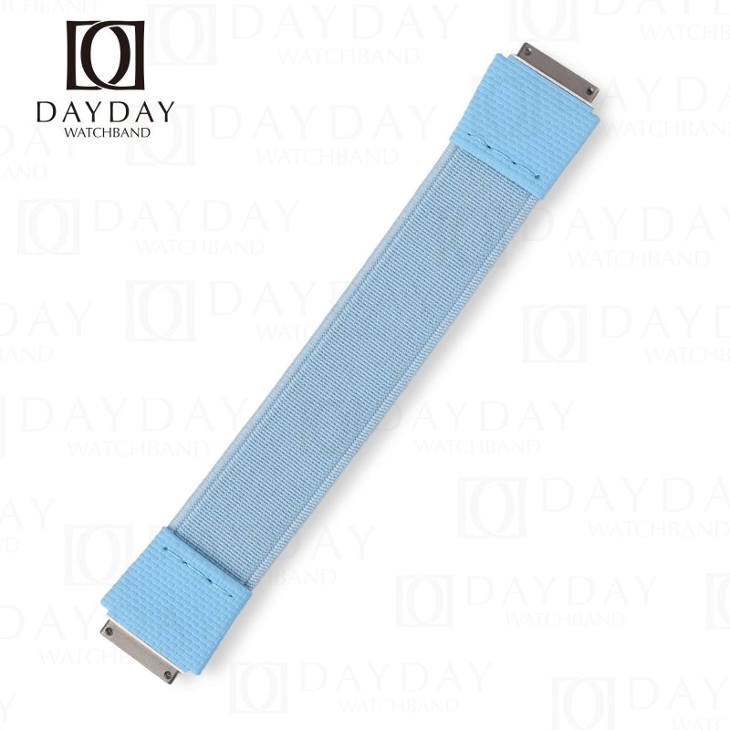 Daydaywatchband custom Baby blue elastic rubber watch straps replacement for Richard Mille 035 030 055 011 067 for watch bands (1)