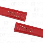 Daydaywatchband custom bespoke red calfskin leather watch strap bands replacement 19mm 20mm for Grand Seiko 5 Sports